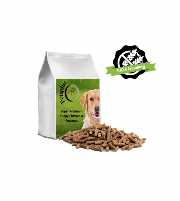 Petsplus super premium puppy kipaardappel 1