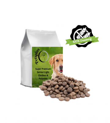 Petsplus super premium senior light kip  aardappel 0
