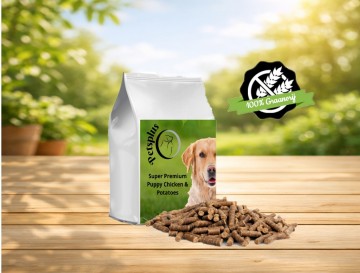 Super premium puppy kip en aardappelen1